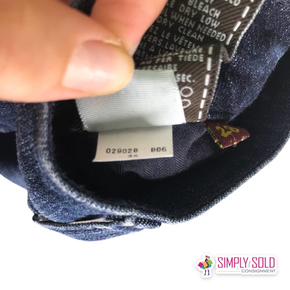 7 For All Mankind Women's Bootcut Jeans Mid-Rise Denim Pants Dark Wash Cotton 28 - Picture 10 of 10